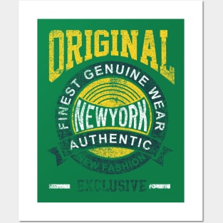 Original New York Varsity typography Posters and Art